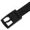 Men's Women's Silicone Belt Rubber Plastic Buckle Plain Leather Style Adjustable-Black 4