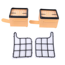 filter set 2 motor protection filter (motor filter) + 2 HEPA (micro) filters / microfilter / hepafilter suitable For  Kobold VK 135, 136,