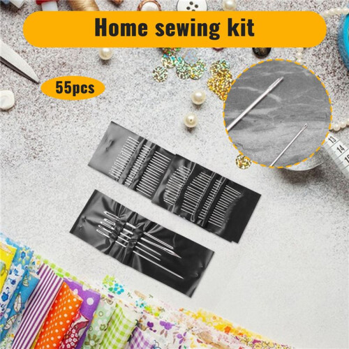 55 Pcs / Set Metal Sewing Needle Embroidery Mending 2