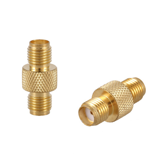 SMA Buchse zu Buchse Adapter RF Koax Stecker Gerade, Gold 2