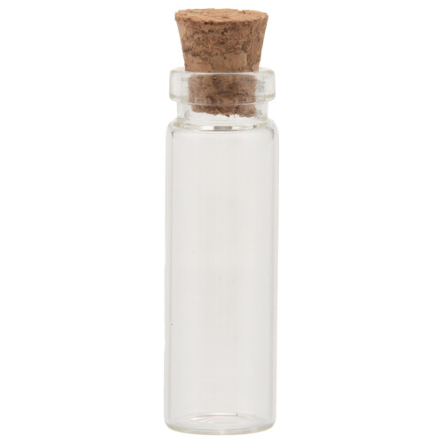 20Pcs 11X32Mm Tiny  Empty Clear Cork Glass Bottles Vials 2Ml 1