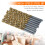 50 Pcs Titanium Coated High Speed Steel Drill Bit Set Tool 1/1.5/2/2.5/3mm 6