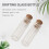20Pcs 11X32Mm Tiny  Empty Clear Cork Glass Bottles Vials 2Ml 5