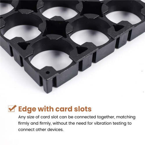 10PC 18650 Battery 4x5 Cell Spacer Radiating Shell Plastic Holder Bracket 18.4mm 2