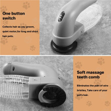 Electric Pet Hair Remover Suction Device For Dog Cat Grooming Vacuum System Clean Fur