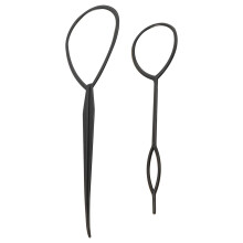 2 x plastica flaxen capelli dispositivo nero