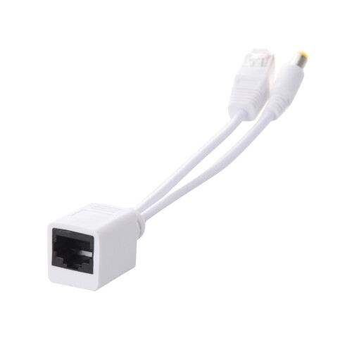 PoE Power Over Ethernet Kit Cavi Cavetti Adattatori Splitter per LAN Rete 2