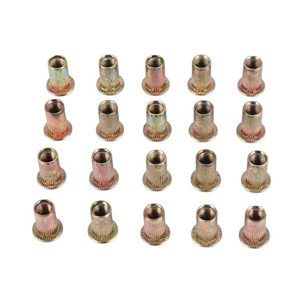 20Pcs Flat Metric Steel M5 Blind Insert Rivet Nut 6031119686711