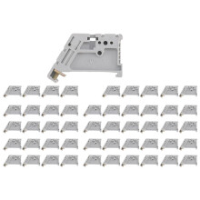 50Pcs 35mm DIN Rail Terminal Block End Stopper Mounting Clips