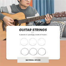 Spock Classic Guitar Six Strings SC12 Nylon Silver Plating Set Super Light Acoustic Guitar Musical Instrument