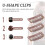 10pcs Brown Snap Clips U-shape Metal Clips for Hair Extensions DIY 2
