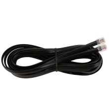 6P6C Cavo Telefonico Modem Fax Linea Estensione Rj11 Linea 5M Nero