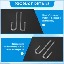 6pcs Acrylic Pipe U Shape Tube Bend for Aquarium Co2 System/Diffuser