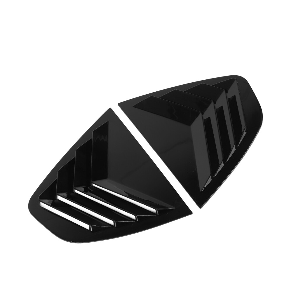 Sturdy Abs Rear Window Louver Cover For Giulia 2016-2024 Glossy Black 6911385026834