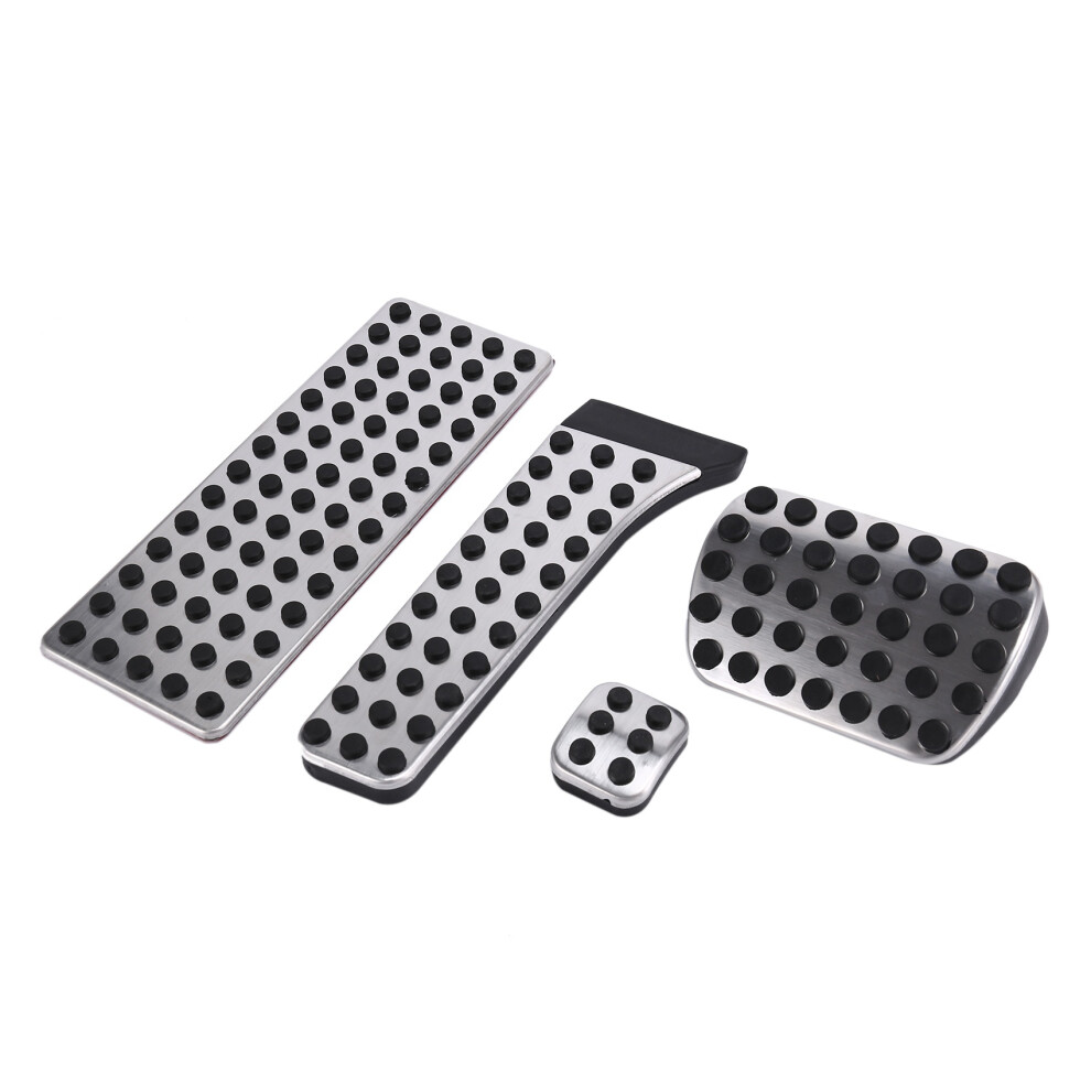 Car Accessories For C E S Glk Slk Cls Sl-Class W203 W204 W211 W212w210 Amg,Accelerator Brake Footrest Pad(4Pcs) Silver 6033479419664