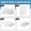 6pcs Mirror wall Wall style square sticker with pattern of silver waves Nursery decoration 7