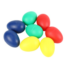 8 pz giocosi percussioni musicali uovo maracas marionette per bambini giocattoli per bambini- 4 colori diversi