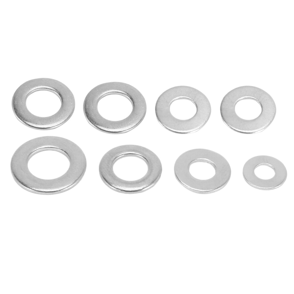 Metric Washer Mixed (200 Pack) M3 M4 M5 & M6 Form A Thick Flat Washers Stainless Steel 6032578995475