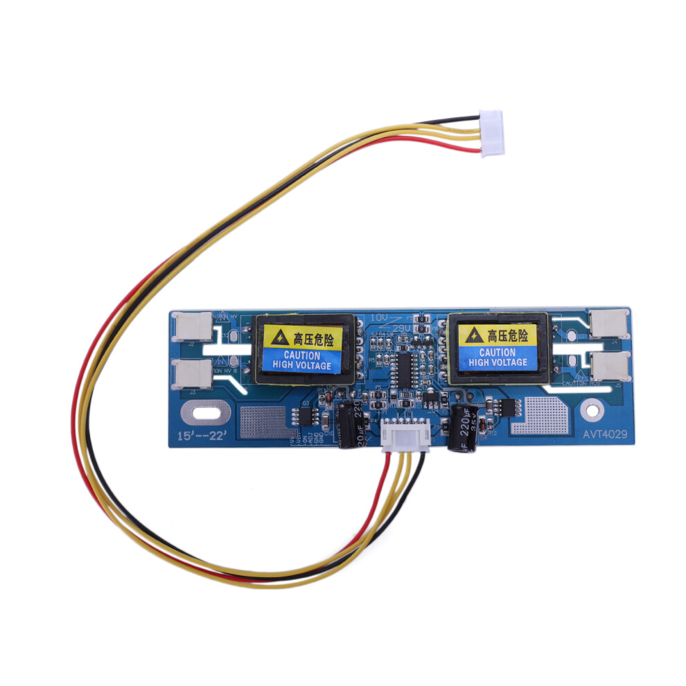 Avt4029 Universal Inverter Replacement Ccfl Inverter Lcd Monitor 4 Lamp 10-29V For 15-22 Inch Wide Screen With 6Pin Cable 4713989180705
