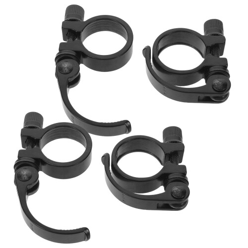 12Pz Clip Bici Nero Alluminio E Resistente