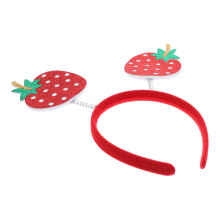 4Pz Cerchietti Frutta Rossi Decorazione Leggera Per Bambini E Festa