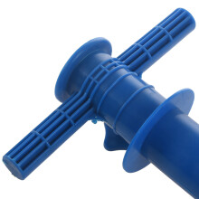 Outdoor Sun Beach Umbrella Holder Spike Fishing Pole Patio Parasol Ground Anchor Rain Gear Spikes Plastic Fishing Stand Auger Holder—Blue