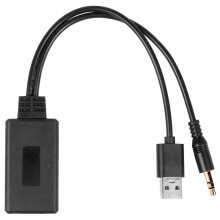 Car Wireless Module Music Adapter Auxiliary Receiver Aux Audio Usb 3.5Mm Socket For E90 E91 E92 E93