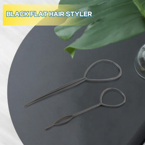 2 x plastica flaxen capelli dispositivo nero 2