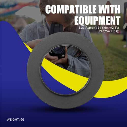 Cameralensfilter Step  Ring 37 mm Naar 52 mm Adapter Zwart 2