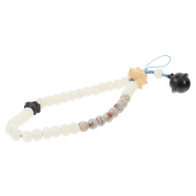 2Pz Bianco Decorativo in Con Perline Eleganti