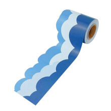 Cloud Classroom Border Trim Stickers for Chalkboard Bulletin Boards, Self Adhesive Sky Design