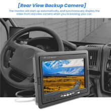 12V-24V 7 inch TFT LCD Color HD Monitor for Car CCTV Reverse Rear View Backup Camera