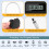 Lock LCD Display  Lock Multifunction Travel Electronic Timer, Waterproof USB Rechargeable Temporary Timer Padlock 4