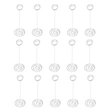 15 Stuks 8,75 Inch Hoge Tafelnummerhouder, Plaatskaarthouder, Tafelfotohouder, Draadfotohouderclip, Menumemonotitiestandaard voor Bruiloften,