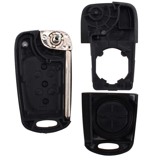 3 Buttons Flip Folding Remote Key Shell Case for  I20 I30 I35 IX20 IX35 2