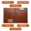 A5 Document Bag File Folder Clipboard Business Office Financial School Supplies (Marron) 3