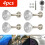 4X Quick Release Push Hood  Button Car Pin Bonnet Lock Bumper Clip Latches Silver 5