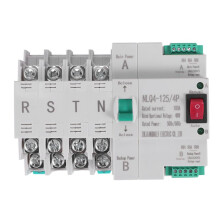 Commutateur de Transfert Automatique à Double Puissance de Type MCB 4P 100A Interrupteur éLectrique de Disjoncteur ATS