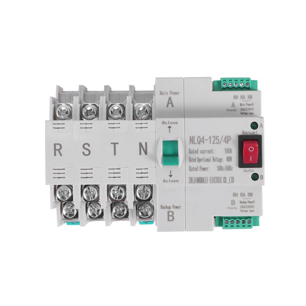 Mcb Type Dual Power Automatic Transfer 4P 100A Ats Circuit Breaker Electrical 4712468188348
