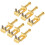 6 Roller Bridge Pull String Code Sella per Chitarra Elettrica per Stratocaster Telecaster Accessori per Chitarra Elettrica Oro 1