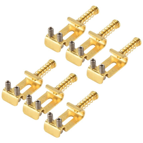 6 Roller Bridge Pull String Code Sella per Chitarra Elettrica per Stratocaster Telecaster Accessori per Chitarra Elettrica Oro