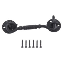 Barn Door Lock, 4 Inch Stainless Steel Door Hook & Eye with Mounting Screws, Door Lock for Sliding Door