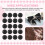 2000pcs Crystal Flatback Acrylic Rhinestones Beads Nail Art (Black) 4