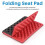 Personalized Folding Foam Waterproof  Pad Chair Cushion Red+Black 5