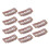 10pcs Brown Snap Clips U-shape Metal Clips for Hair Extensions DIY 1