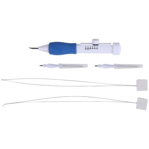 White+ Three Sized Embroidery needle Punch Needle Punching Punch Needle Tool Set 2