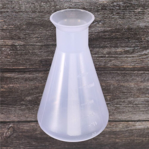 Plastic Transparent laboratory chemical Erlenmeyer flasks Container Bottle - 250 ml 1