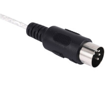9.8FT Midi Male to Male DIN 5-Pin Music Instrument Extension Cable Connector