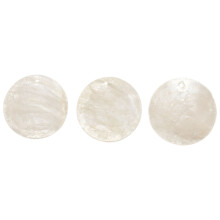 Piastra Beads 100X Madreperla perla rotonda di Shell 35 mm Bianca