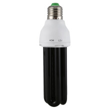 E27 40W UV Ultraviolet Fluorescent Blacklight CFL Light Bulb Lamp 220V Shape:Straight Wattage Voltage:40W  12V